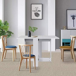 Kokkupandav laud Butterfly s&ouml;&ouml;gilaud Kokkupandav eemaldatav 2 lehega puitlaastplaat V&auml;ga praktiline 103 x 76 x 73,4 cm (valge)