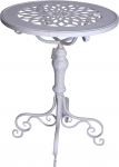 Palazzo Exclusive Shabby Chic k&uuml;ljelaud Valge raudne &uuml;mmargune teelaud 56 cm