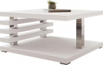 Mirjan24 Kyoto kohvilaud, kohvilaud, diivanilaud, 60 x 60 x 31 cm, elutoa laud, moodne stiilne, k&otilde;rgl&auml;ikega, matt (matt valge)