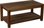 Couchtisch aus Teakholz mit Stauraum, Teak&ouml;l-Finish, Innen- und Au&szlig;enm&ouml;bel f&uuml;r Deck, Veranda, Balkon, Wohnzimmer, Schlafzimmer und Hinterhof (91,4 cm T x 45,7 cm B x 40,6 cm H)