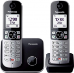 Panasonic KX-TG6852JTB DECT telefon, Identifier di chiamata Nero, G