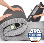 MKS Portable Camping Mattress, Memory Foam Camping Mattress, Lightweight Floor Mattress, Sleeping Mat with Waterproof Coating, Sleeping Mattress, Sleeping Mat for Camping, Folding Mattress 90 x 200 cm