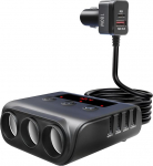 Sigaretis&uuml;&uuml;taja USB C 3 Way jaotur, 180 W autolaadija adapter, auto Gadget auto tarvikud interj&ouml;&ouml;r 12 V 24 V sigaretis&uuml;&uuml;taja splitter 5 USB nutitelefoni iPad Dashcam GPS istme soojendamiseks