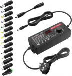 SHNITPWR 4A 96W reguleeritav toiteadapter 3.5V-24V universaalne toiteallikas DC 3.5V 6V 9V 12V 15V 19V 20V 24V toiteadapter koos 14 otsiku ja polaarsuse kaabliga koduelektroonika LED ribadeks