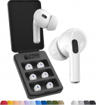 Foam Masters Memory Foam k&otilde;rvaklapid AirPods Pro 1st & 2nd Generation 3 paari Black Magic Version 6.0 mugav ohutu t&auml;iustatud m&uuml;ra t&uuml;histav asendusk&otilde;rvaklapid valge M