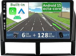 [6GB + 128GB] Android 15 autoraadio Jeep Grand Cherokee (1996-2006)-2 DIN [Integreeritud traadita CarPlay/Android Car/DSP/GPS]-9-tolline IPS 2.5D kaamera + MIC-DAB/roolijuhtimine/360 kaamera