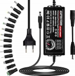 Universaalne toiteallikas 3V-24V, 3A 72W Reguleeritav toiteallikas 100-240V vahelduvvoolu alalisvoolu reguleeritavale toiteadapterile Trafo muundur digitaalse n&auml;idiku ja 14 n&auml;puga koduelektroonika, alalisvoolumootori jaoks, 3A