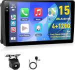 4+128G autoraadio Ford Transit 2009-2016/Ford Focus 2005-2008 juhtmevaba Carplay Android-navigatsiooniga Android puuteekraaniga 9-tolline BT/WiFi/FM/RDS/GPS/SWC/EQ/Canbus + mikrofon + AHD