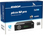 EDISION Picco S2 Pro Full HD satelliidi vastuv&otilde;tja FTA, (DVB-S2 | ARD & ZDF SD Shut-Off) Unicable sobilik, 2-in-1 RCU, WiFi, HDTV, HDMI, S/PDIF, IR, eelinstalleeritud saksa programmide nimekiri.