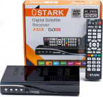 Ostark AS2X 10 bitti digitaalne satelliidi vastuv&otilde;tja FTA DVB S2 S S2X DVBS2 HDMI FHD 1080P FTA H265 USB WiFi WiFi RJ45 kaasas