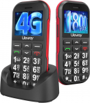 4G vanemate mobiiltelefon ilma lepinguta, pension&auml;ride mobiiltelefon suurte nuppudega, 1800 mAh pikk ooteaeg pension&auml;r, mobiiltelefon suurte nuppudega mobiiltelefon USB-C, SOS-funktsioon, taskulamp, laadimine