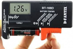 D-FantiX digitaalne aku tester patareide kontroller AA AAA C D 9V 1.5V nupuelemendipatareidele (mudel: BT-168D)