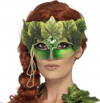 shoperama Forest Fairy Elf Poison Ivy Forest Nymph Forest Ghost Eye Mask koos lehtedega