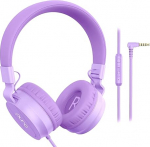Puro Sound Labs PuroBasic Helitugevuse piiramine juhtmega k&otilde;rvaklapid lastele, poistele, t&uuml;drukutele 2+ Kokkupandav ja reguleeritav k&otilde;rvaklapi, &uuml;hildub iPad, iPhone, Android, PC ja Mac - by, (Lilla)