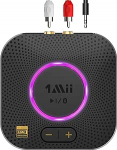 1Mii B06S+ Bluetooth 5.2 vastuv&otilde;tja, HiFi Bluetooth audioadapter w/LDAC, aptx HD & aptx Low Latency, suure ulatusega Hi-Res audio koos helitugevuse reguleerimise, 3,5 mm ja RCA v&auml;ljunditega, lihtne seadistamine koduse stereos&uuml;steemi jaoks.