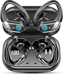 Bluetooth 5.4 k&otilde;rvaklapid Sport, k&otilde;rvaklappide traadita Bluetooth 4 ENC m&uuml;ravastase mikrofoniga, 50 tundi HiFi Stereo Bass k&otilde;rvaklapid k&otilde;rvaklappidega, IPX7 veekindlad k&otilde;rvaklapid spordi jaoks, LED