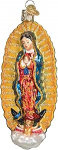 Vana Maailma J&otilde;ulud Meie Naine Guadalupe klaasist puhutud ornament