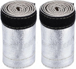 2 komplektis kuumakaitsega aluminiseeritud voolik, 600 x 106 mm isoleeritud traatvooliku kate, isoleeritud traatvooliku kate, naturaalvalge kuumakaitsega, h&otilde;bedane voolik, traatkaitse barj&auml;&auml;r.