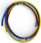 PVC-Drahth&uuml;lse, 6 mm, Braun, Blau, Gr&uuml;n, Gelb, je 1 m im Paket, 6 mm gemischte H&uuml;lse, gemischte 6 mm PVC-Drahth&uuml;lse, elektrische Kabelschutz, Isolierung, BS2848-3, RoHS-konform