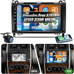 NHOPEEW 2G+64G autoraadio Mercedes Benz A/B/V klassile W169 B200 W639 W245 Vito Viano Sprinter - Traadita Carplay & Android auto - 9-tolline Android stereos&uuml;steem WiFi, GPS, FM, RDS + tagumine vaade