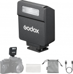 Godox iM22 Mini Camera Flash, Built-in Battery with 5-Level Flash Performance for Canon/Sony/Fuji/Nikon/Panasonic/Olympus, for Cameras with Single-Contact Hotshoe