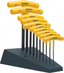 Bondhus 13390 10 kuuekant T-k&auml;epideme komplekt koos alusega, suurused 3/32-3/8-tolline