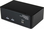 StarTech Two Port Dual DVI USB KVM Switch with Audio and USB 2.0 Hub