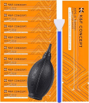 Minadax APS-C Sensor Cleaning 16 mm Swabs Pack of 10 Dust-Free + Bellows