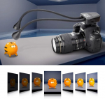 JJC makroarmi valgus, LED-kaamera valgus integreeritud akuga, 5600K 24000Lux 10 taset reguleeritava heledusega valgustus k&uuml;lmkinga kinnitus 1/4 kruvilamp sobib l&auml;hiv&otilde;tete pildistamiseks