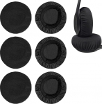 3 paari k&otilde;rvaklappide k&otilde;rvaklapi katted Stretchy kudumismaterjalist asendus k&otilde;rvaklapi kaitsja pestav ja veniv sobiv k&otilde;rvaklappidele 9-10.5cm (must)