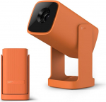 WANBO Cube 1 Mini Smart Projector Android TV/Netflix/360&deg; p&ouml;&ouml;ratav, objektiivi kaitse, 200 ISO luumenit, 1080P toetus, elektriline fookus, WiFi Bluetooth, kodukino v&auml;liprojektor koos 8W k&otilde;lariga