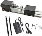 Holzdrehmaschine Mini-Drehmaschine Perlen Poliermaschine DIY CNC-Bearbeitung for Tisch Holzbearbeitung DIY Werkzeug Drehmaschine Standard-Set (V&auml;rv : Basic T3, Suurus : X)