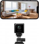 2K WiFi minikaamera, siseruumide valvekaamera, kaamera j&auml;lgimine, WiFi kaamera liikumisanduriga, &ouml;ine n&auml;gemine, pikk aku, pilve salvestusruumiga