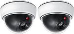 Maclean DC2300 Kaamera Dummy LED valvekaamera Dummy CCTV juhtmevaba kuppelh&auml;ire (2 tk)