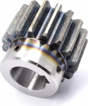 2,5 m 20T/22T spiraalratas metallist hammasratas 6-15 mm augu l&auml;bim&otilde;&otilde;t 45# terasest hammasratas metallist mootor konvex hammasratas (2.5M22Thole15)