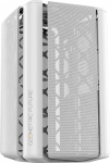 Geomeetriline tulevik M2 The ARK Mesh White mATX/Mini-ITX m&auml;ngukast Crystal Coating Type-C Hub 360 kraadi jahuti GEO-M2-MW