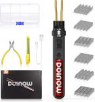 Traadita plastist keevituskomplekt, 300 tk plastist keevitusklambrid, sisse-v&auml;ljal&uuml;liti, USB C-laadija, akutoitega plastist klambrite keevituskomplekt auto kaitseraua remondiks