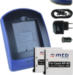 2 akut + laadija (v&otilde;rk + auto + USB) NP-60 Casio Exilim EX-FS10 S10 S12 Z9 Z19 Z22 Z25... Vaata nimekirja