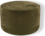 lukmebel Ciri Pouf, 60 x 39 x 60 cm, Khaki, Padded, Monolith 38 Fabric, Foam Core, Comfortable, Universal Design