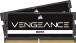 CORSAIR Vengeance SODIMM DDR5 RAM 48GB (2x24GB) 5600MHz CL48-48-48-48-90 1.10V Intel XMP 3.0 s&uuml;learvuti m&auml;lu - must (CMSX48GX5M2A5600C48)