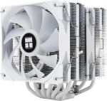 TR Peerless Assassin 120 valge protsessori &otilde;hujahuti, 6 soojusjuhtmeid, kaks TL-C12W 120mm PWM ventilaatorit, AGHP tehnoloogia, AMD AM4 AM5, Intel 1700/1150/1155/1200/2011 jaoks.