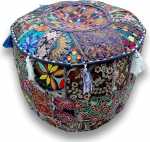 Ottomani Pouf Cover Dekoratiivne Patchwork mugav Ottomani etniline puuvillane padi Bean Bag disainilahenduste p&otilde;randale tikitud Pouf Cover