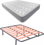Du&eacute;rmete Online komplektvoodi koos p&ouml;&ouml;rdvoodiga Viscotec madratsiga (talvel/suvel) + 6 jalaga liugurp&otilde;hi 135 x 190 cm