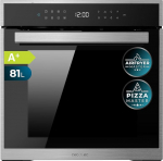 Cecotec Bolero Hexa P506000 Edge A+ Pyrol&uuml;&uuml;si sisseehitatud k&uuml;psetusahi 60 cm 3400 W 81 L mahutavus 11 funktsiooni Airfryer Master, Pizza Master, 3D k&uuml;psetamine, Aurup&otilde;hi X2, Pyrol&uuml;&uuml;s