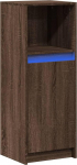 vidaXL LED Sideboard pruun tammefekt 38 x 34 x 100 cm Puitmaterjal