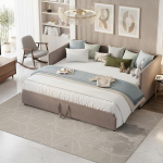 P&auml;evavoodi pikendatav diivanvoodi 90/180 x 200 cm, Lamellidega diivanvoodi, pikendatav diivanvoodi, diivanvoodi, polsterdatud voodi, multifunktsionaalne voodi veluurkangast.