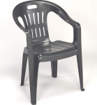 Dmora - virnastatav madala seljatoega tool k&auml;etugedega, Made in Italy, 56 x 55 x 78 cm, antratsiit