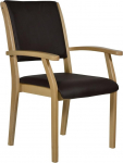 DEVITA - Kerry Senior Tool - Erinevad istmek&otilde;rgused saadaval 43 cm kuni 55 cm (52 cm istmek&otilde;rgus, puit: hele p&ouml;&ouml;k - kate: 608 kunstnahk &scaron;okolaad)