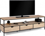 IDMarket - Detroit TV-kapp 160 cm 3 sahtlit Industrial Design