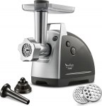 Moulinex ME6868 Meat Mincer Meat Mincer | 2200 Watt | 4 Accessories Included | Safe Reverse System | Black/Silver
